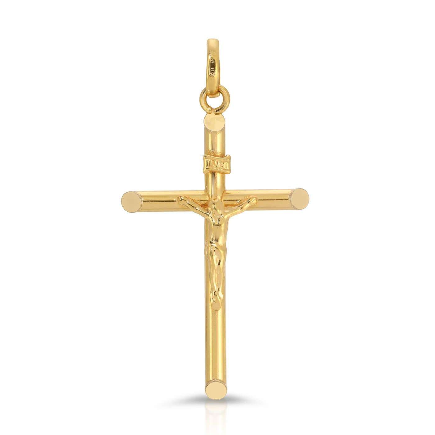 Italian Crucifix Gold Pendant