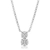 Dual diamond illusion necklace