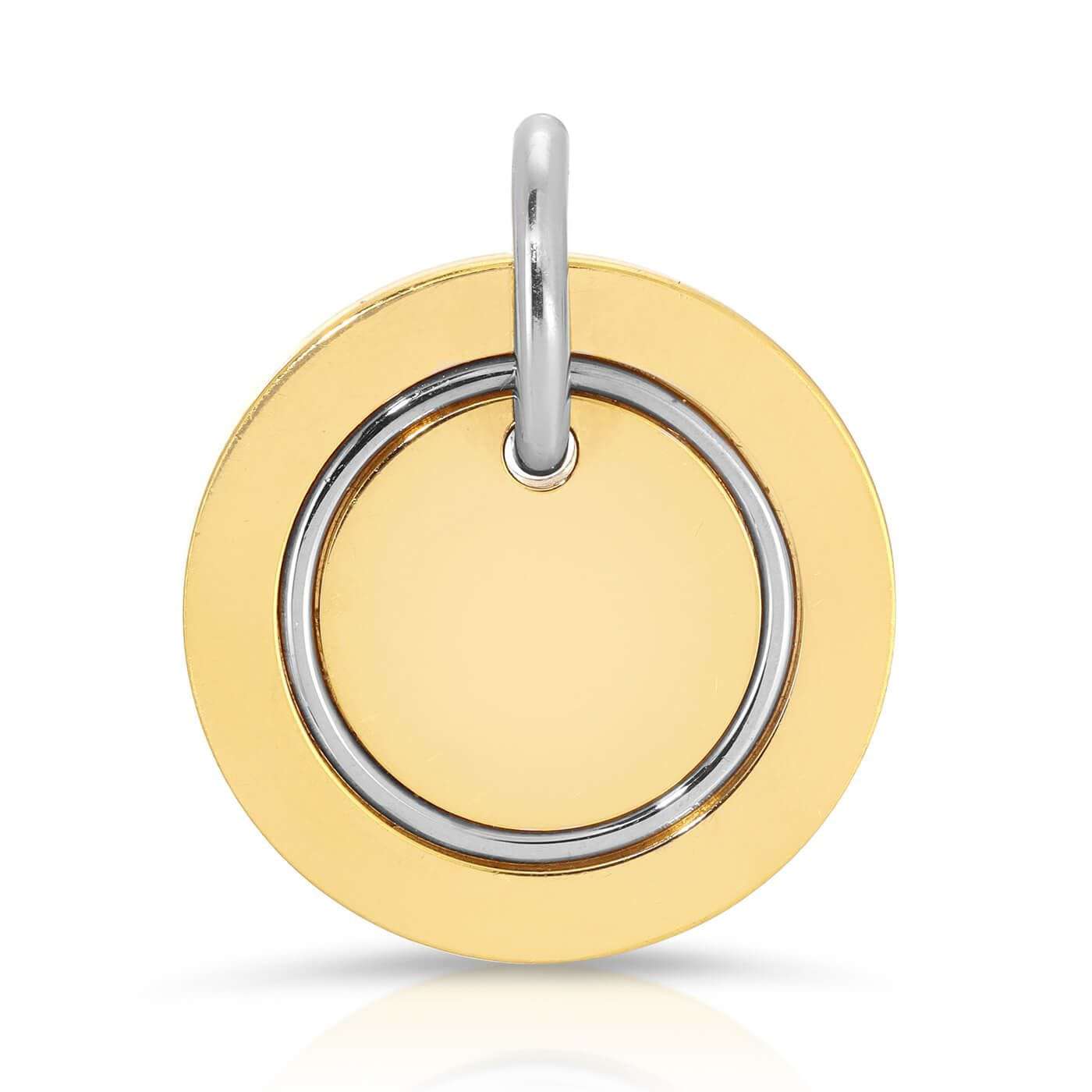 Italian 2 tone Round Medallion