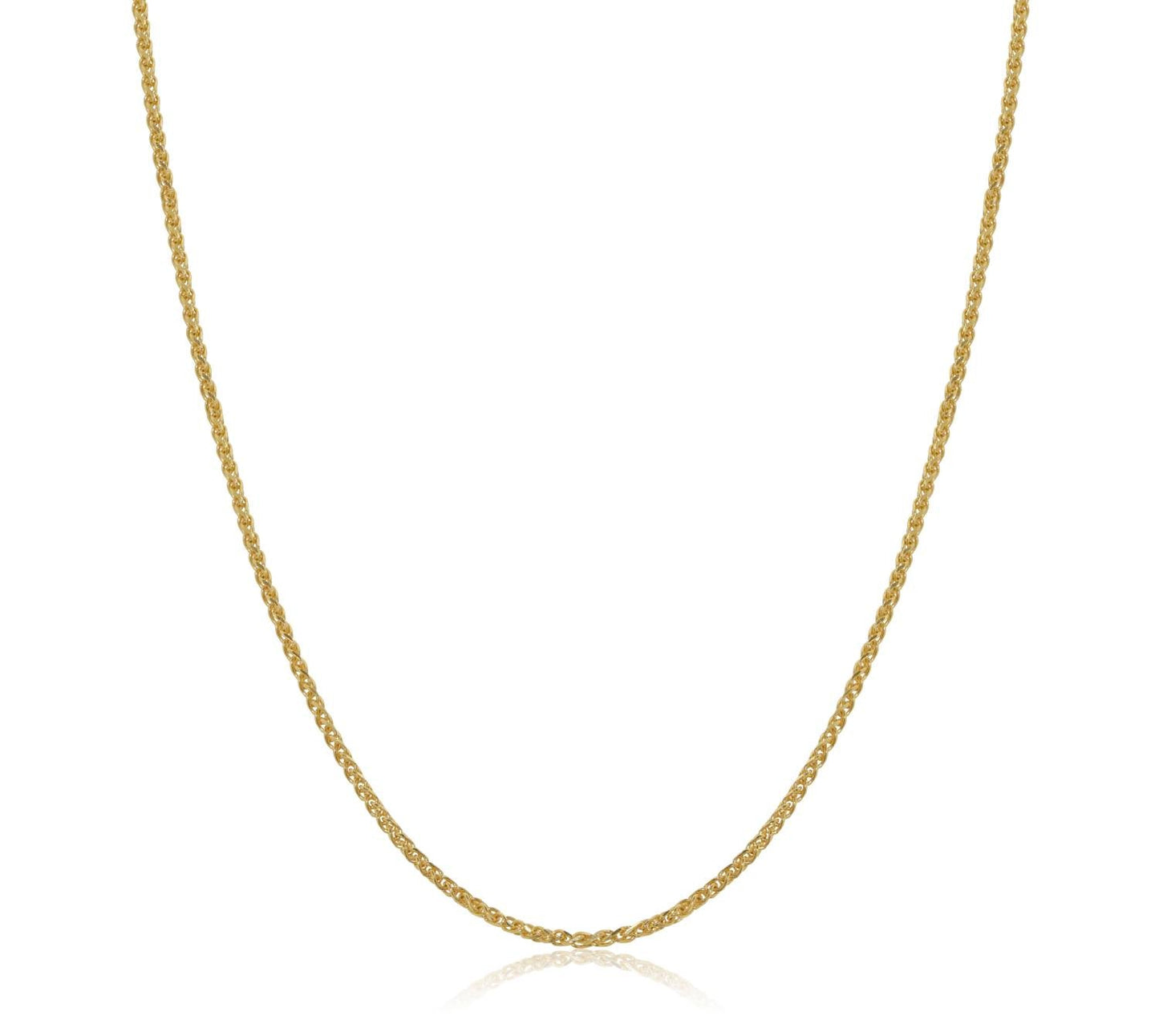 Italian 18k Spiga Wheat Chain
