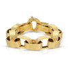 Italian hammered link bracelet