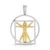 Italian Vitruvian Man pendant