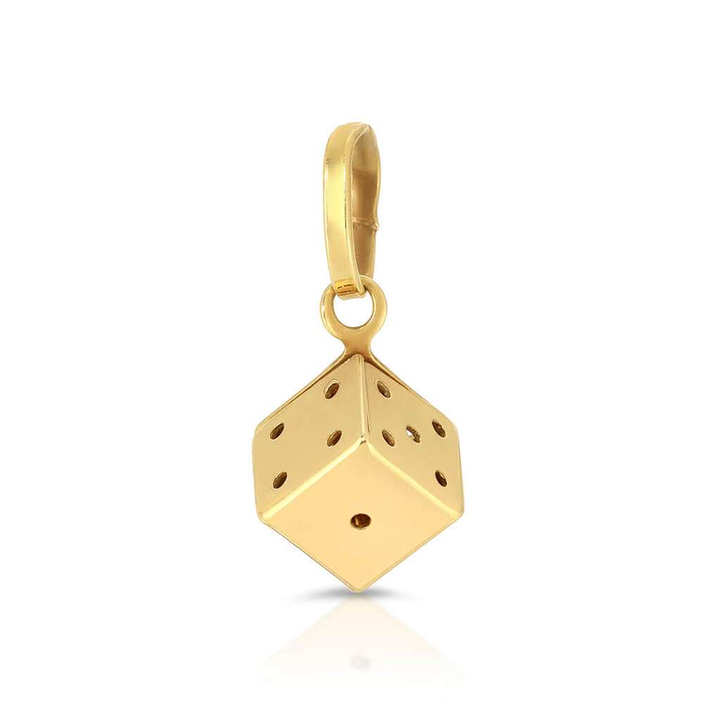 Italian 18k Dice pendant