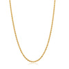 18k Italian Diamond Cut Rope Chain Yellow Gold