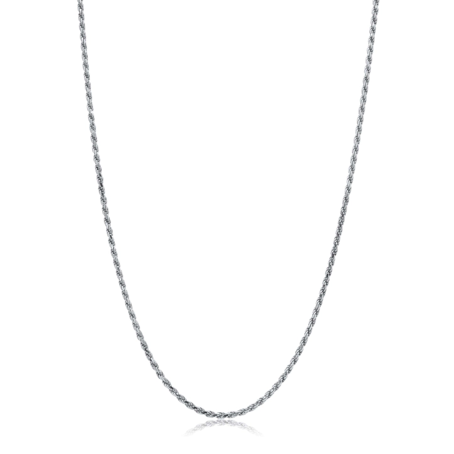 Italian Rope Chain White Gold