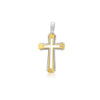 Cross Pendant 2 tone Reversible