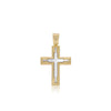 Cross Pendant 2 tone