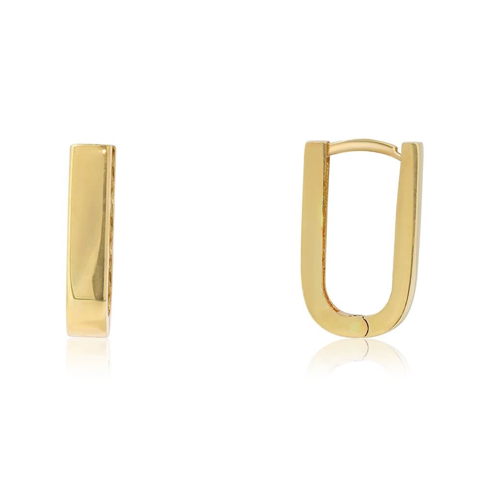 Huggies gold earrings