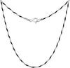 Silver Chain black rhodium