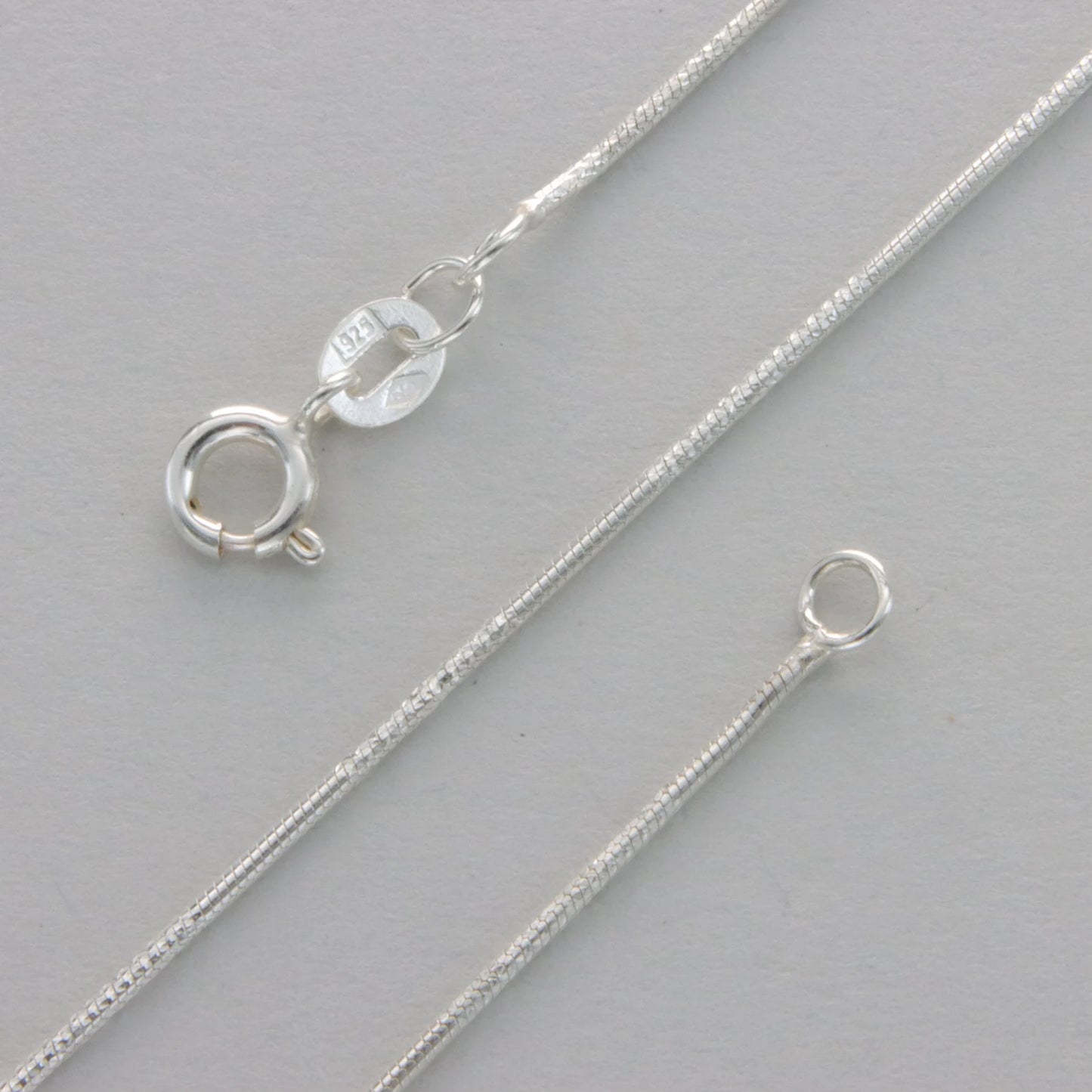 925 Sterling Silver Diamond Cut Snake Chain