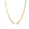 Italian 18k Paper clip chain