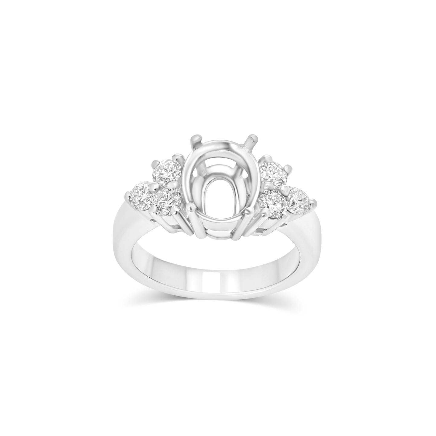 Italian Diamond Semi Mount Engagement Ring