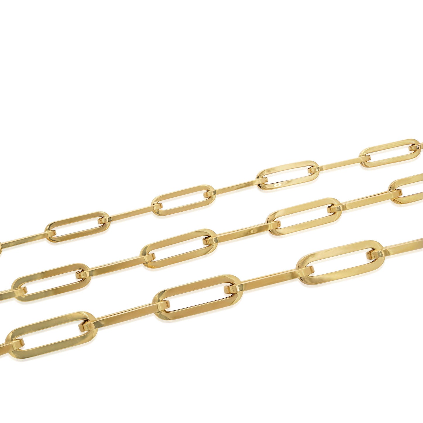 Italian 18k Paper clip bracelet