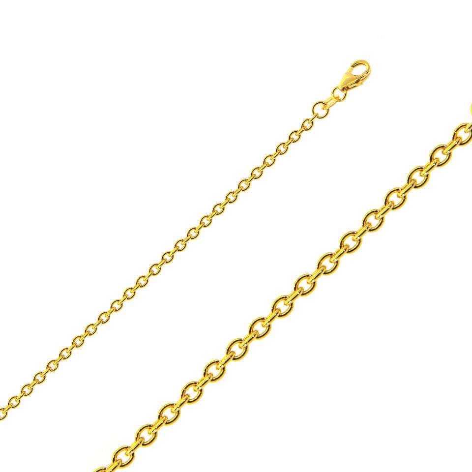 18k Yellow Gold Cable chain