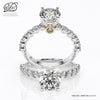 Engagement ring 2 tone