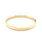 14k Yellow Gold Dome Design Polished Childrens Bangle (5.50 mm)