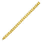 14K Yellow Gold Chevron Link Bangle (10.00 mm)