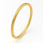 14k Yellow Gold Twist Bangle (5.30 mm)