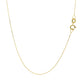 14k Yellow Gold Necklace with Moon