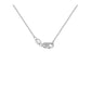 14k White Gold Horseshoe Design Diamond Pendant