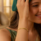 10k Yellow Gold Dome Style Shiny Bangle (3.30 mm)