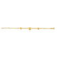 Sterling Silver Gold Plated Hearts Station Necklace