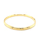 10k Yellow Gold Botanical Pattern Florentine Bangle (5.00 mm)