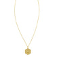 14K Yellow Gold North Star Hexagon Necklace