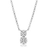 Dual diamond illusion necklace