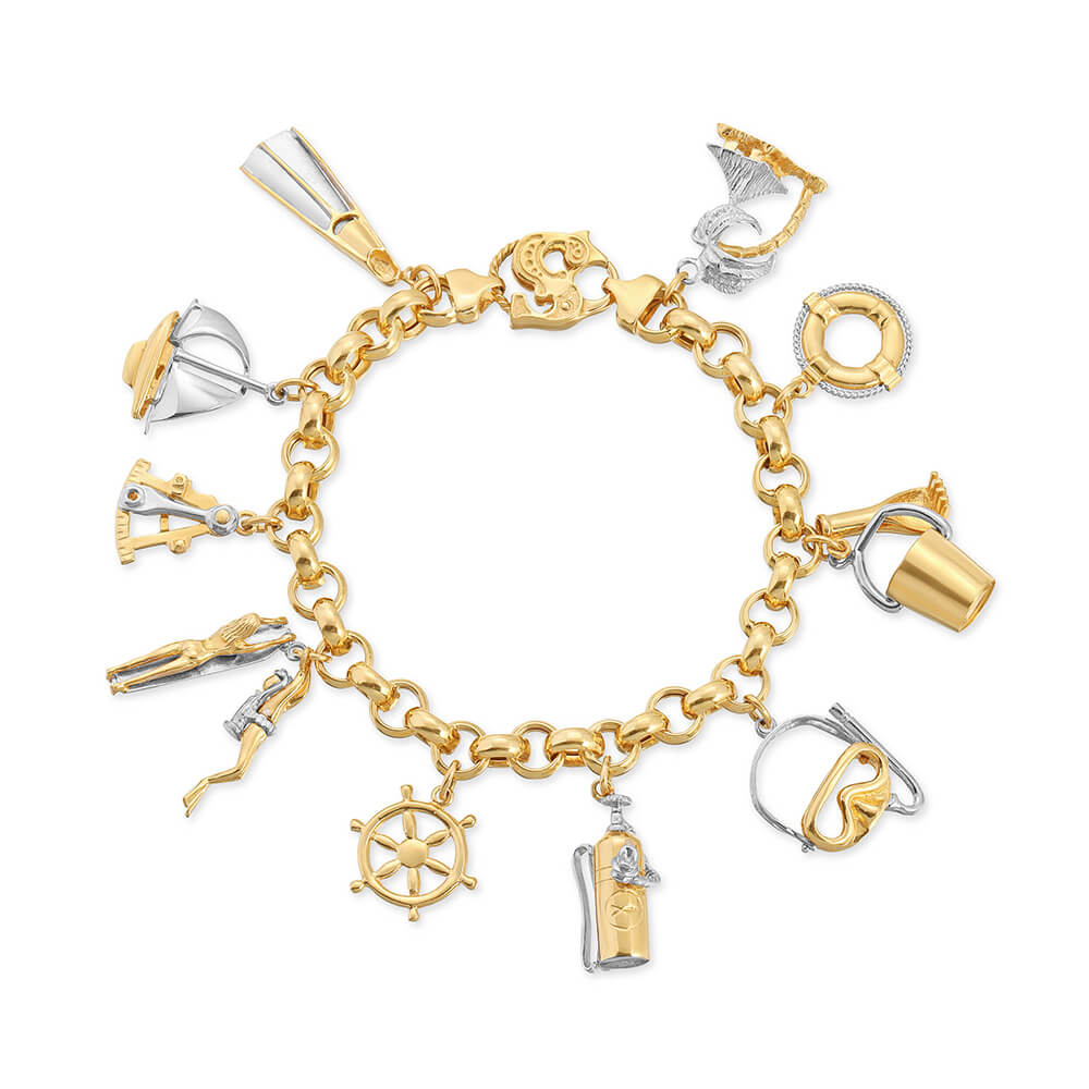 SIDRA Nautical 2 Tone charm bracelet