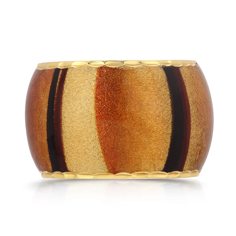 Genero gold Enamel Ring