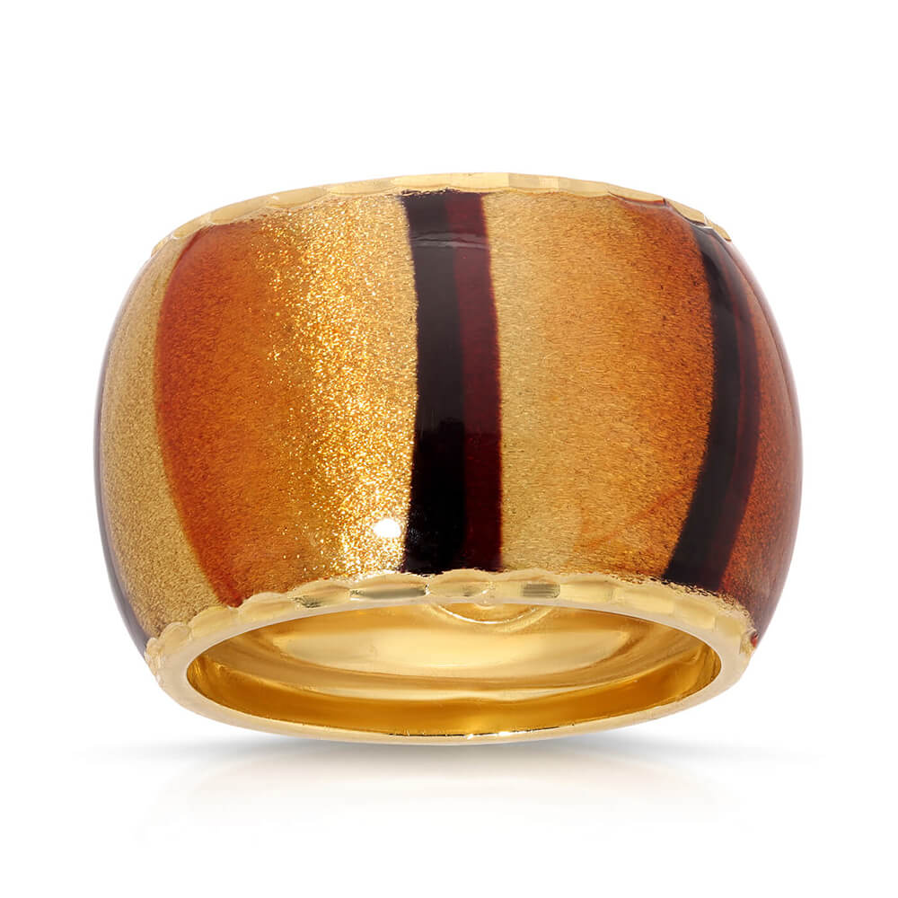 Genero gold Enamel Ring