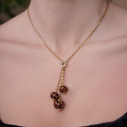 Salvatore Bersani gold enamel necklace