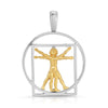 Italian Vitruvian Man pendant