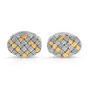 Tiffany & Co. Gold & Silver cuff links monogrammed R