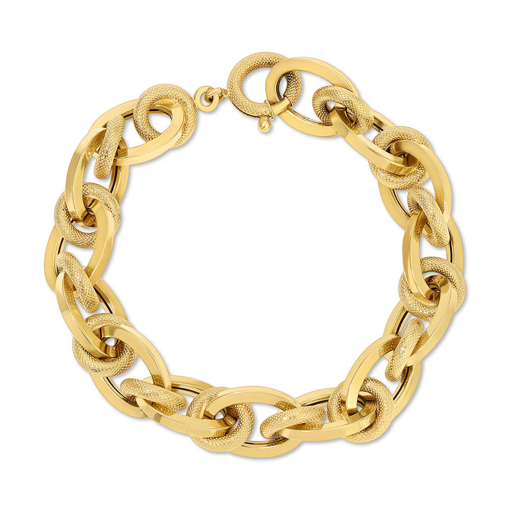 Oval interlink bracelet