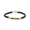 Leather & Gold Bracelet