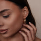 Italian Rose Gold Drop Earrings