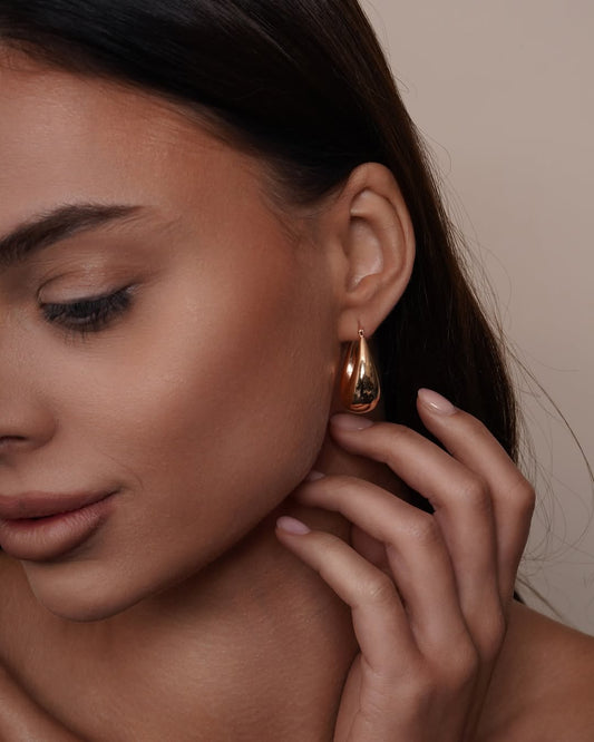 Rose Gold Drop Earrings