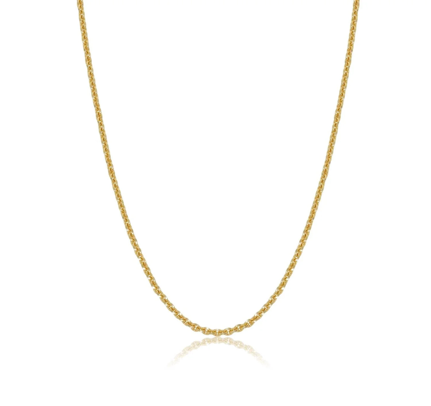 18K Yellow Gold Cable Chain