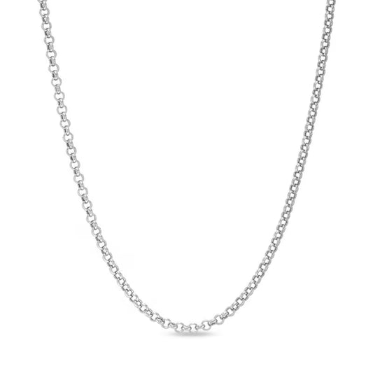 18k White Gold Cable chain