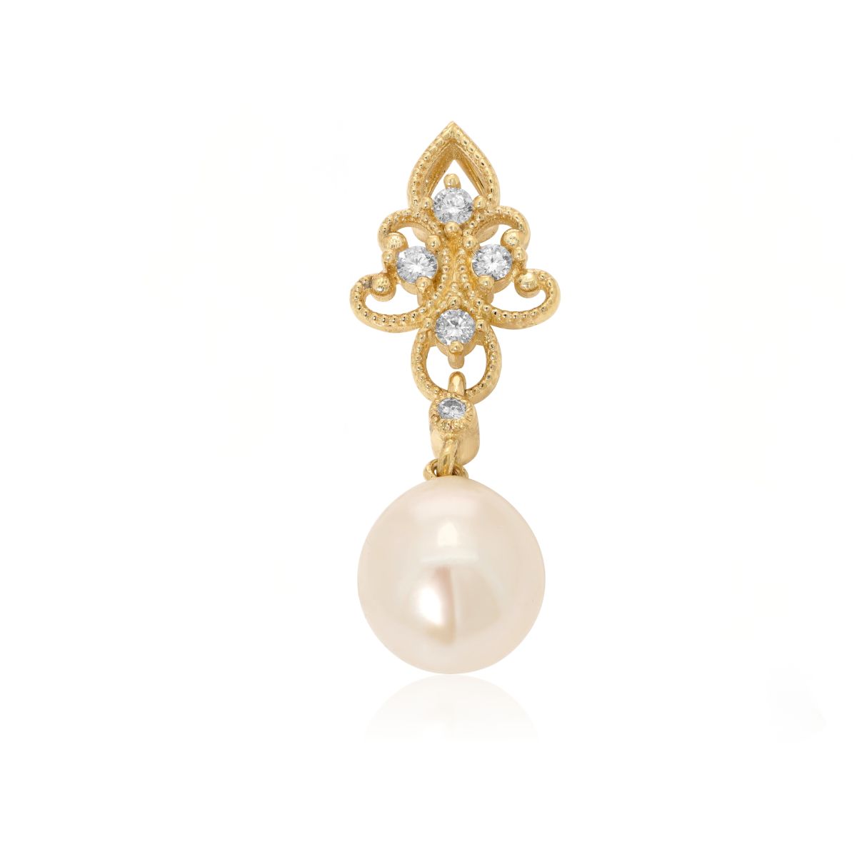 Akoya pearl & diamonds pendant