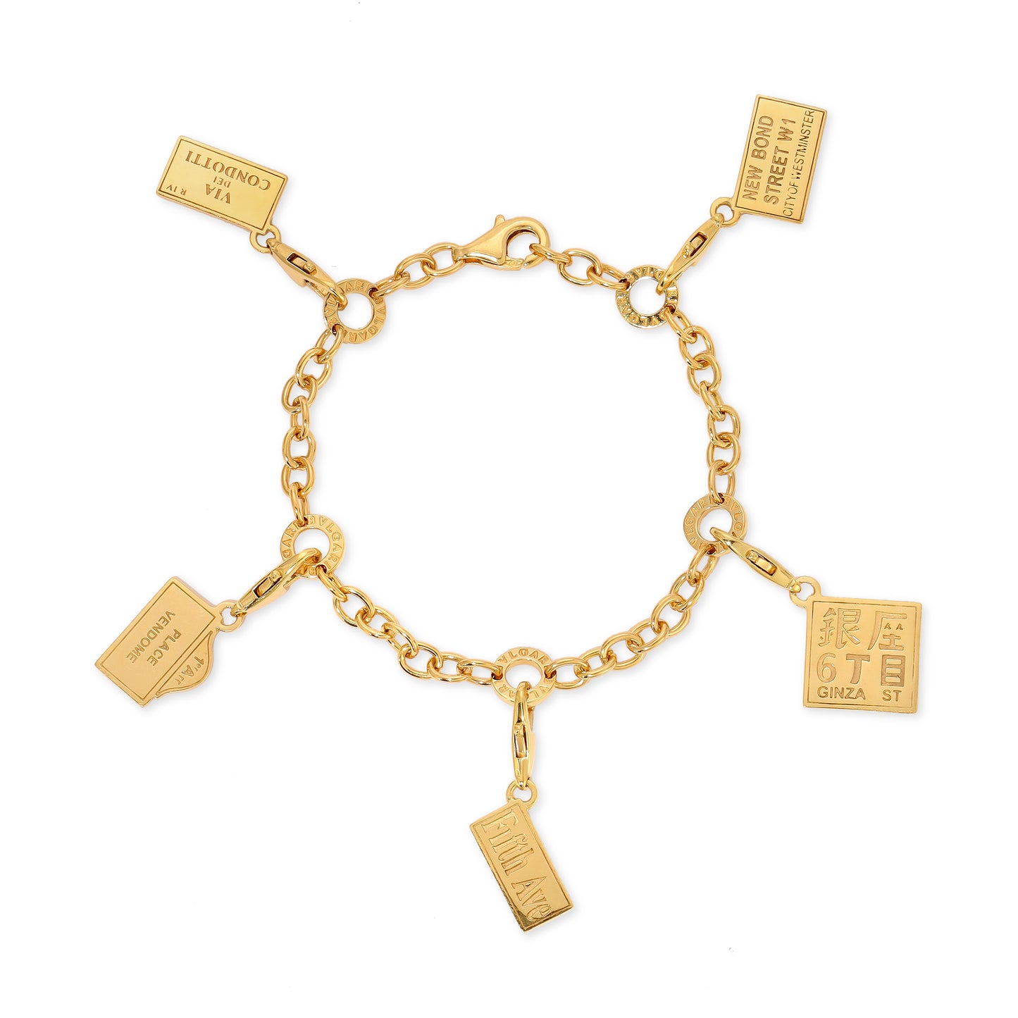 Charm Bracelet styled as Bulgari