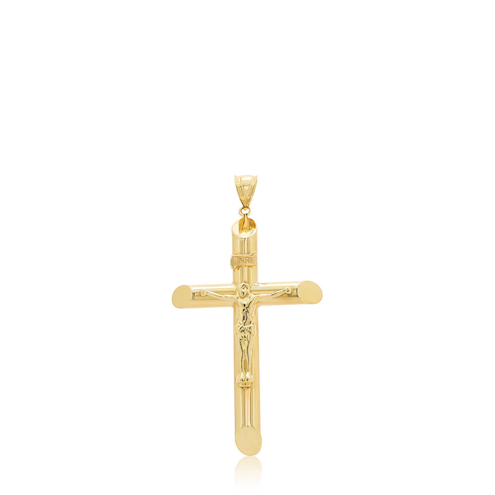 Crucifix pendant tapered hollow