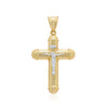 Large Crucifix 2 tone puffy