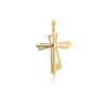 Cross pendant assymetrical