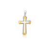 Cross Pendant 2 tone Reversible
