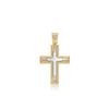 Cross Pendant 2 tone