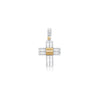 Crucifix Pendant 2 tone bars