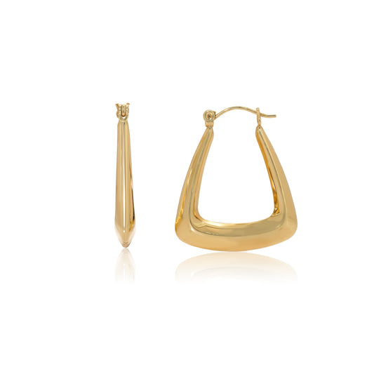 Geometric hoop earrings